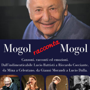 Mogol è un paroliere, produttore discografico e scrittore italiano