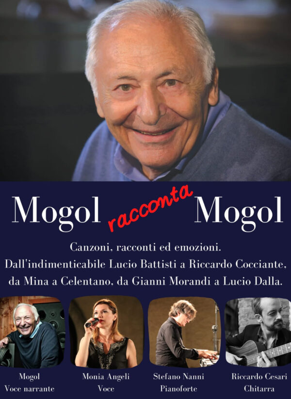Mogol è un paroliere, produttore discografico e scrittore italiano